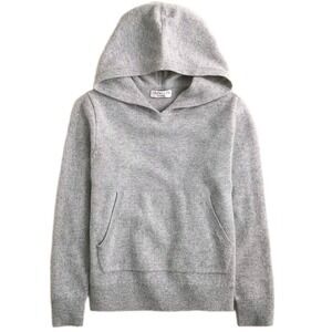 Crewcuts Kids' Cashmere Pullover‎ Hoodie Heathered Gray Large (10-11) NWT $108